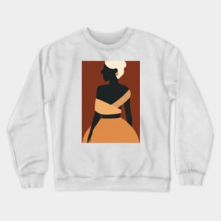 Woman Back, Dress, Boho, Fashion Print 2 Crewneck Sweatshirt